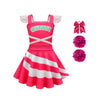Zombies Cheerleader Dresses Girls Cheerleading Cosplay Dress Zombies Dresses Kids 8-9Y