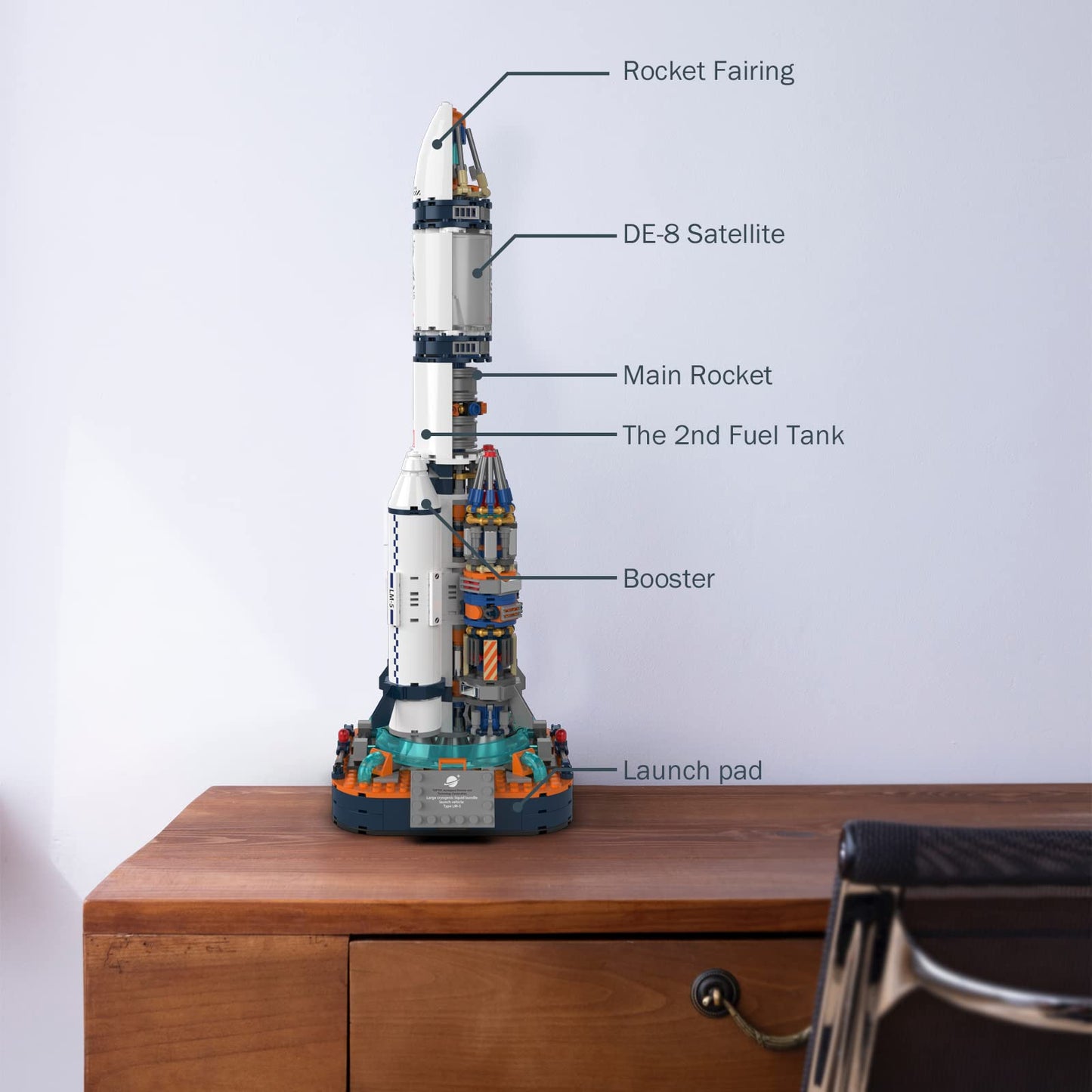 Jmbricklayer Space Rocket Building Sets For Boys 8-14 Adults 70110, Spaceship Exploration Space Toys, Space Shuttle Rocket Ship