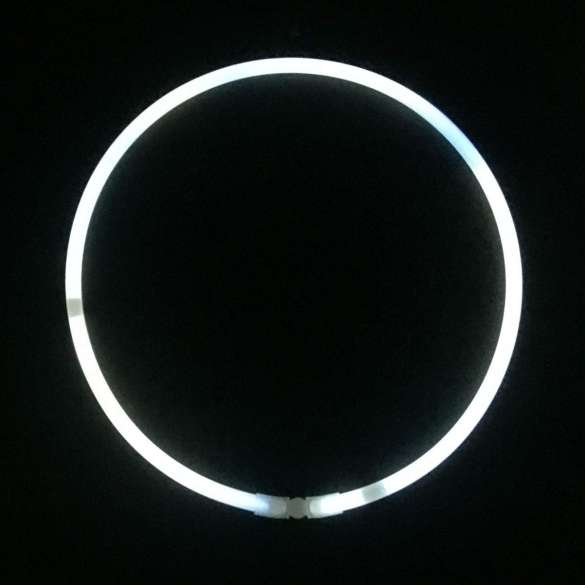 Glow Sticks Bulk Wholesale Necklaces, 100 22 White Glow Stick Necklaces. Bright Color, Glow 4-6 Hrs, Connector Pre-Attached,