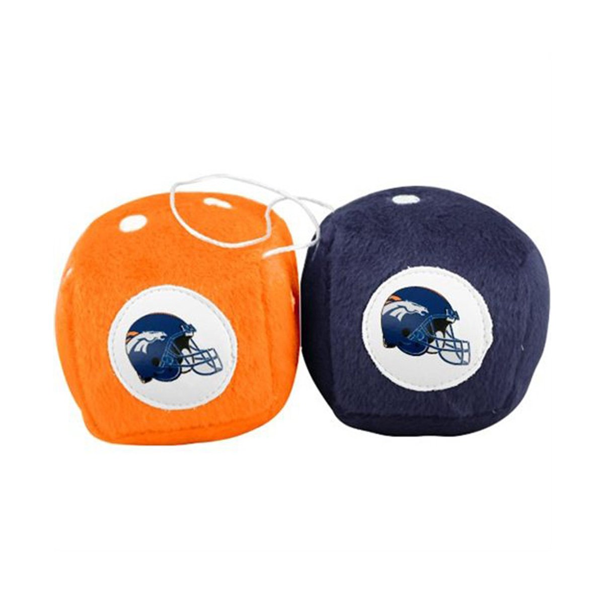 Fremont Die Nfl Denver Broncos 3'' Fuzzy Dice, 3'', Team Colors
