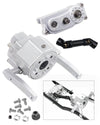 RCMYou Upgrades Part for 1/10 Axial SCX10 & SCX10 II 90046 313mm 12.3 Inch Wheelbase Chassis Frame,Metal Prefixal Gearbox & Driv