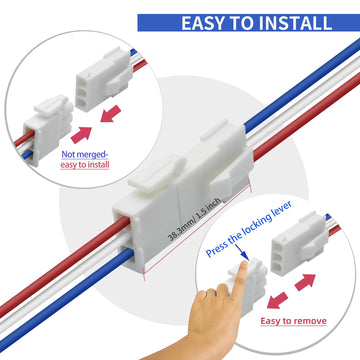 Zjwzjh 4 Pairs 3-Pin Servo Extension Cables Fl4.14Mm, Male To Female, 3 Circuit Wire Connector, Cord Wire Cable Suitable For Car