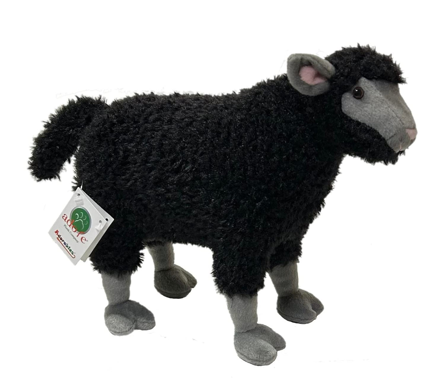 Adore 14' Standing Rebel The Black Sheep Stuffed Animal Plush Toy