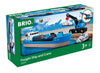 Brio World - 33534 Container Ship And Crane Wagon | Premium 4-Piece Kids Train Set Toy | Enhances Motor Skills & Creativity | Co