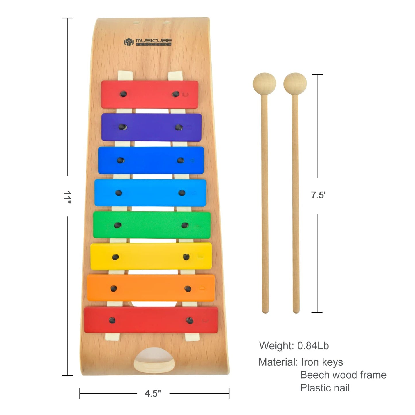 Musicube Xylophone For Kids Wood Xylophone With Mallets Orff Music Instrument For Educational& Preschool Learning Baby Percussio