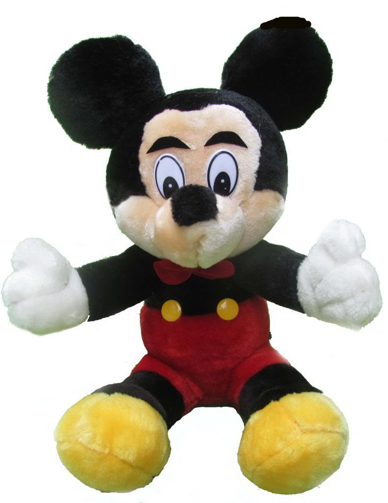 Tickles Black, Yellow Mouse Stuffed Soft Plush Toy For Kids Girl 45 Cm At-T005