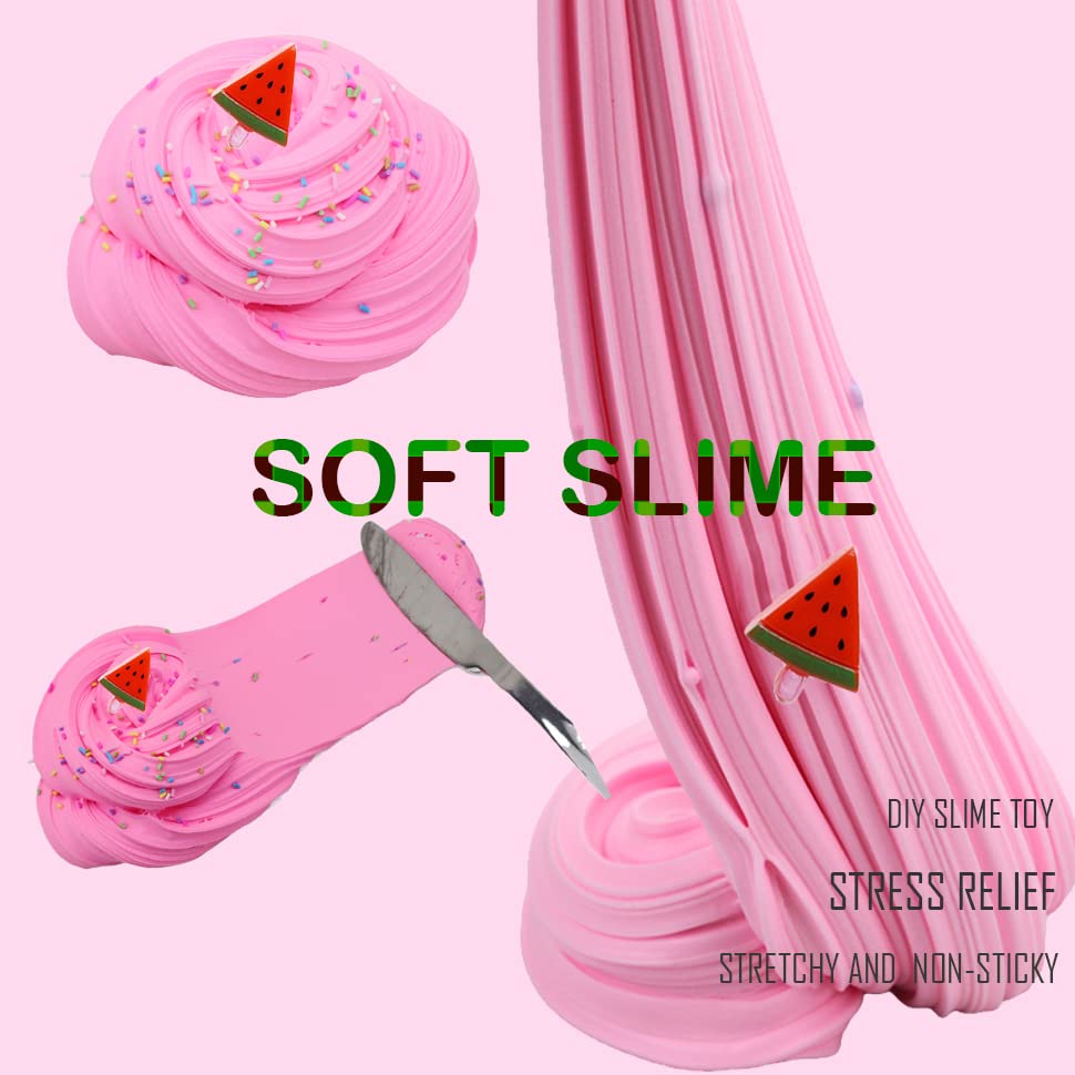 5 Pack Butter Slime Kit,Birthday Gifts For Kids,Party Favor For Girls & Boys,Non Sticky,Super Soft Sludge Toy