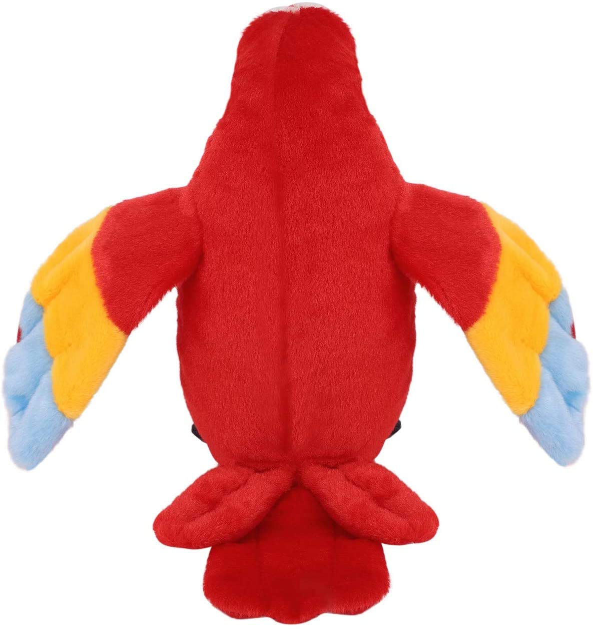 9'' Cute Talking Parrot Repeats What You Say Electronic Interactive Plush Toy Stuffed Animal Record Parrot Waving Wings Funny Bird Toys For Children Girls Boys Best Xmas Gift (Red Parrot)