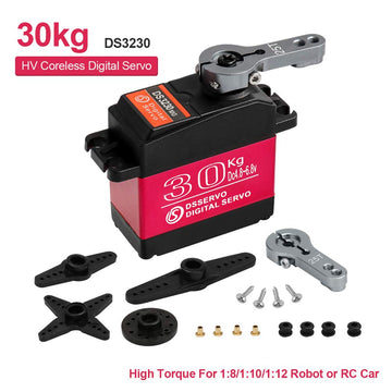 30KG Digital servo high Torque Full Metal Gear Waterproof, Suitable for RC Model Remote Control car with a Control Angle of 180