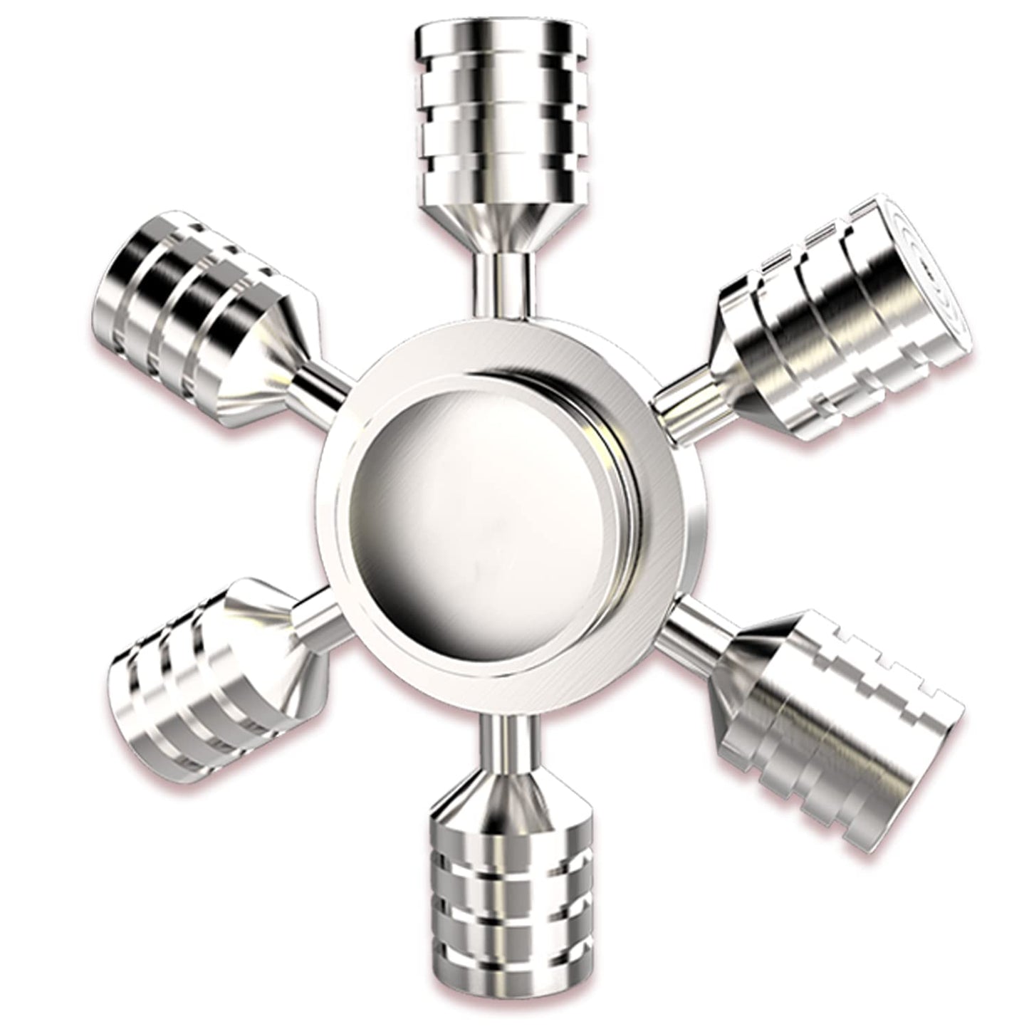 Tiaoniao Metal Fidget Spinner Toy Stainless Steel, Horizontal And Vertical Can Rotate Spins, Precision Durable Bearing High Spee