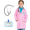 COTATERO Doctor Lab Coat for Kids with Accessories,Scientist Role Play Career Day Costume for Boys Girls for Boys Girls Age 3-12