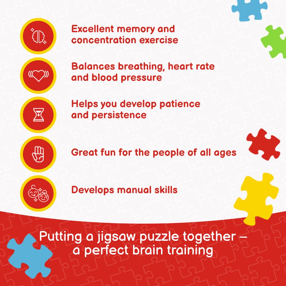 Trefl Dinosaur Migration 60 Piece Jigsaw Puzzle Red Print, Diy Puzzle, Creative Fun, Classic Puzzle For Adults And Children From 4 Years Old