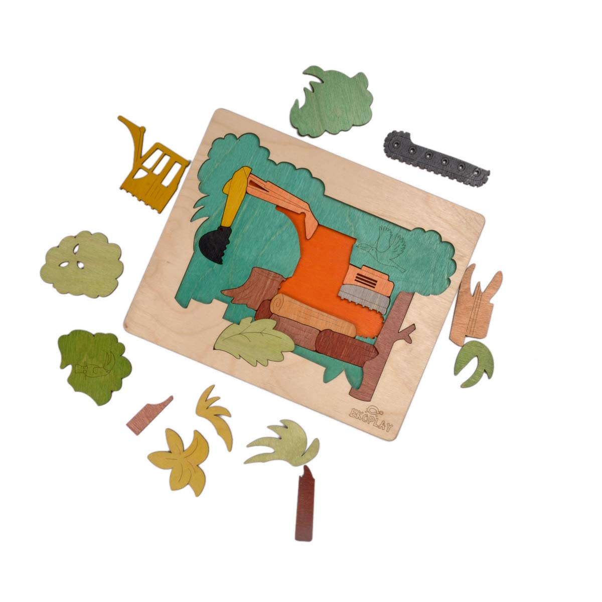 Rainforest Demolition Multilayered Wooden Puzzles For Kids | 24 Piece Jigsaw Puzzle For Kids | Learning Educational Toy And Gift For Boys Girls 3+ Years
