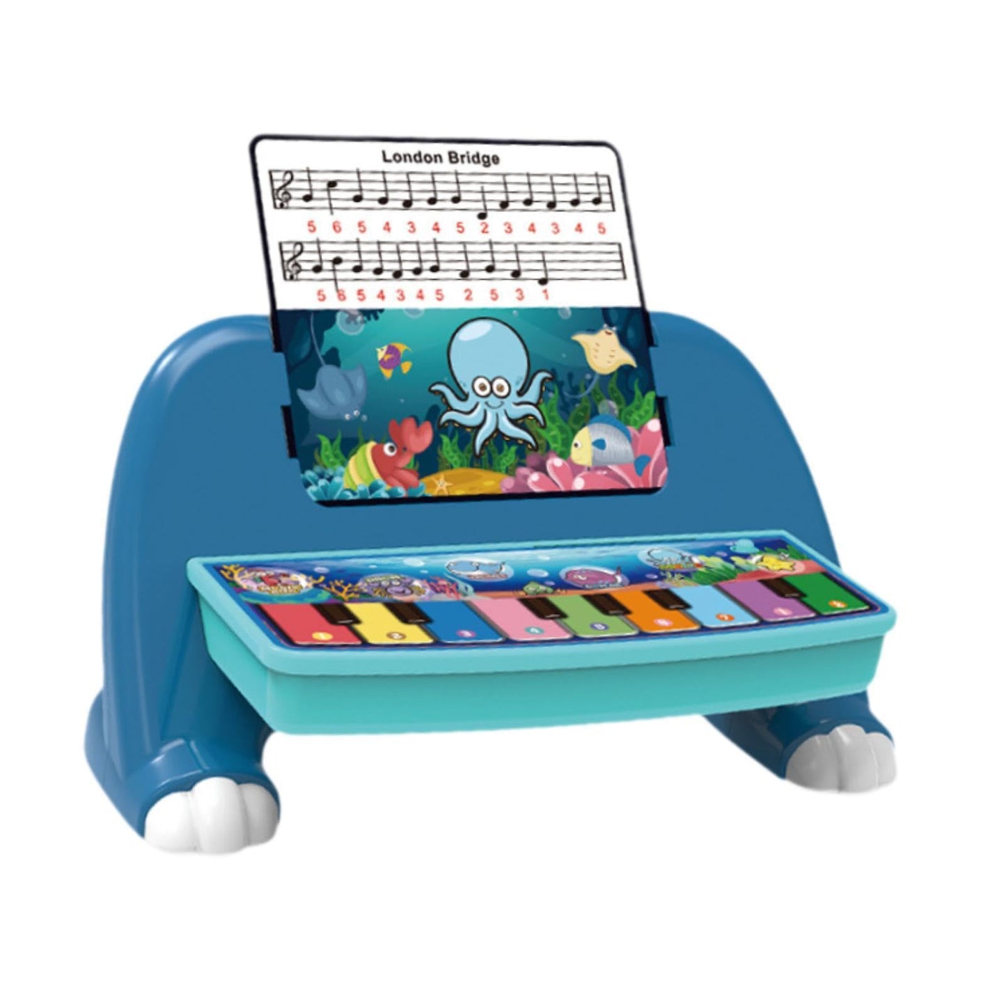 Styleheaven Early Learning Infant Toy With Piano Sheet Funny For Christmas Birthday Kids Blue