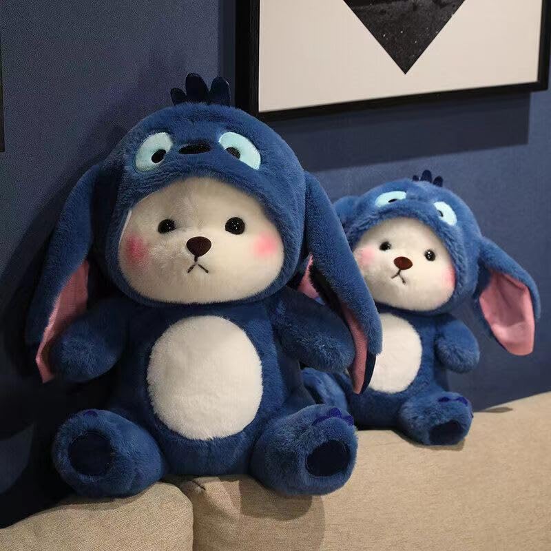 Storescent Baby Plushies, Blue Lovable Huggable Soft Toy, Big Size Hooded Plush Teddy Bear, Elegant Soft Plush Toy For Babies, G