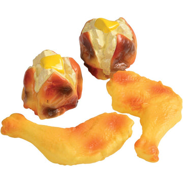 Cp Toys 16 Pc. Pretend Play Healthy Dinner Plastic Food Set for Two