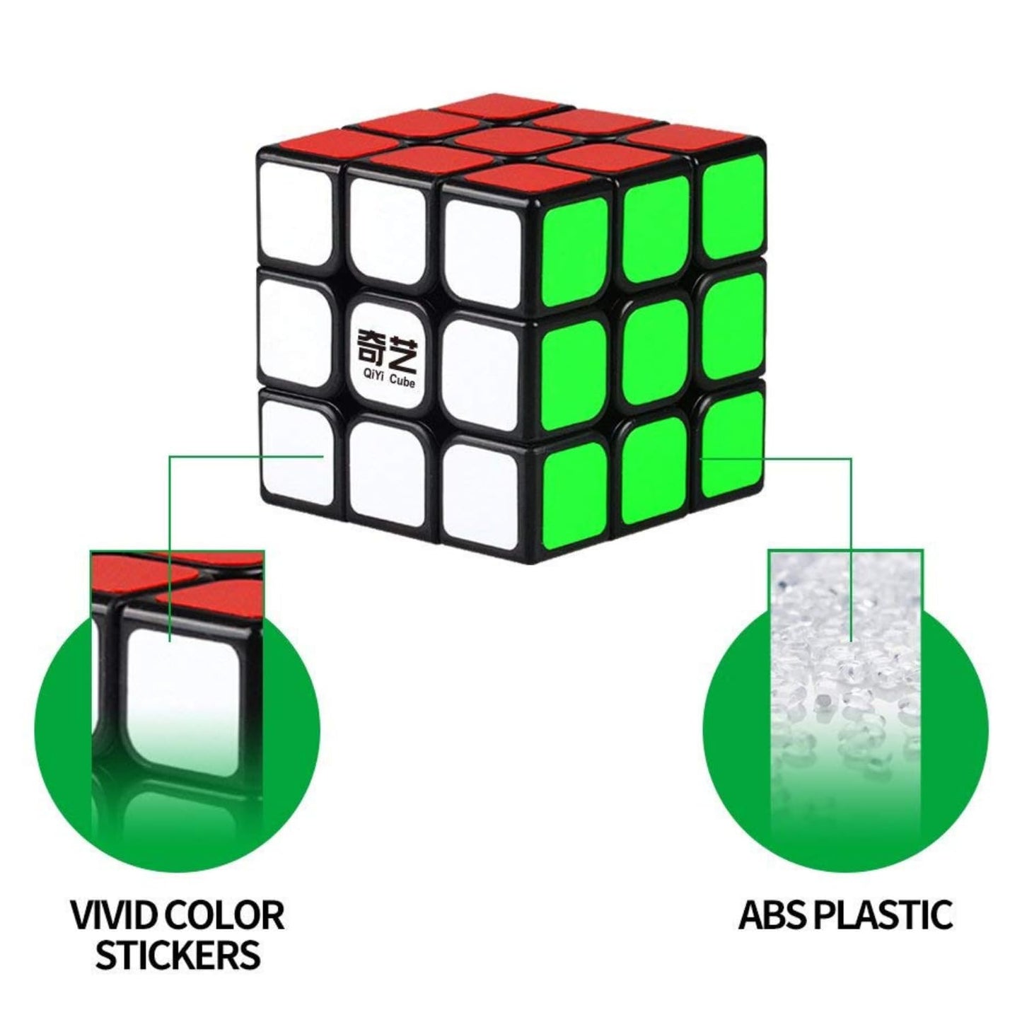 Cubelelo QiYi Sail W 3x3 Black Speedcube Magic Cube for Kids & Adults Magic Speedy Stress Buster Brainstorming Puzzle (Multicolo