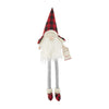 Mud Pie Christmas Buffalo Check Dangle Leg Gnome, Santa, 27' X 8'