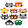 Jtnohx Felt Animal Masks, 10 Pcs Halloween Mask, Animal Costume For Birthday Party Supplies (Mix Mask Mask)