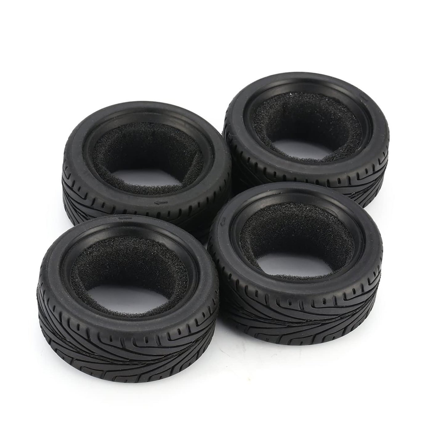 RC On-Road Car Tyres,WONFAST 4PCS/Set 65mm Grain Drift Soft Rubber RC Tire for 1/10 Racing HSP Tamiya HPI Kyosho RC On Road Run-