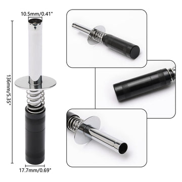 Alloy RC Glow Plug Igniter Nitro Engine Starter Support AA Batteries for RC Car Buggy Truck Plane, Black