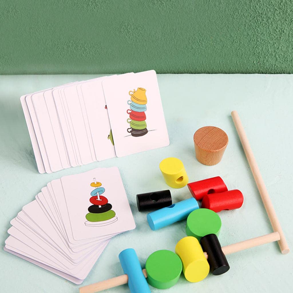 Enakshi Baby Montessori Color Matching Logic Games Stacking Toys Birthday Gift|Toys & Hobbies | Preschool Toys & Pretend Play |