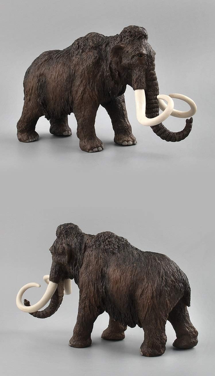 Hiawbon Mammoth Model Simulated Mammoth Figurine Realistic Plastic Mammoth Figure
