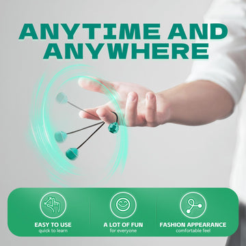 L-Shizuku Begleri Fidget Beads - Worry Fidget Beads Spin & Bump - Made Of Aluminum Alloy - For Men Women Youngs Skill Players Creates A Bit Of Magic For You (Ufo)