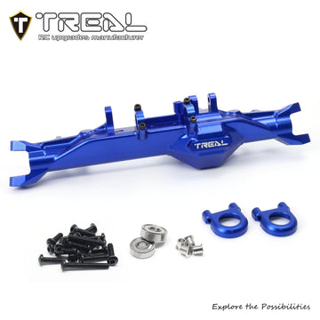 Treal Aluminum 7075 Front Axle Housing Cnc Billet Machined Upgrades For Vanquish Products H10 Optic(Blue)
