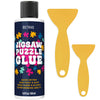 Jigsaw Puzzle Glue Clear, 200Ml Puzzle Glue With Two Applicators, Easily Preserves Finished Puzzles, Quick-Drying, Non-Toxic & C