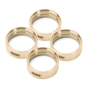 INJORA Brass Inner Beadlock Rings - 27g/pc 1.3'' Wheel Weights Fit for 1/24 1/18 RC Crawler Upgrade