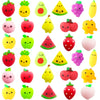 32pcs Mochi Squishy Toys Set for Kids, Mini Squishies Kawaii Fruit Squeeze Toys Pack Cute Stress Relief Anxiety Toys for Boys Gi