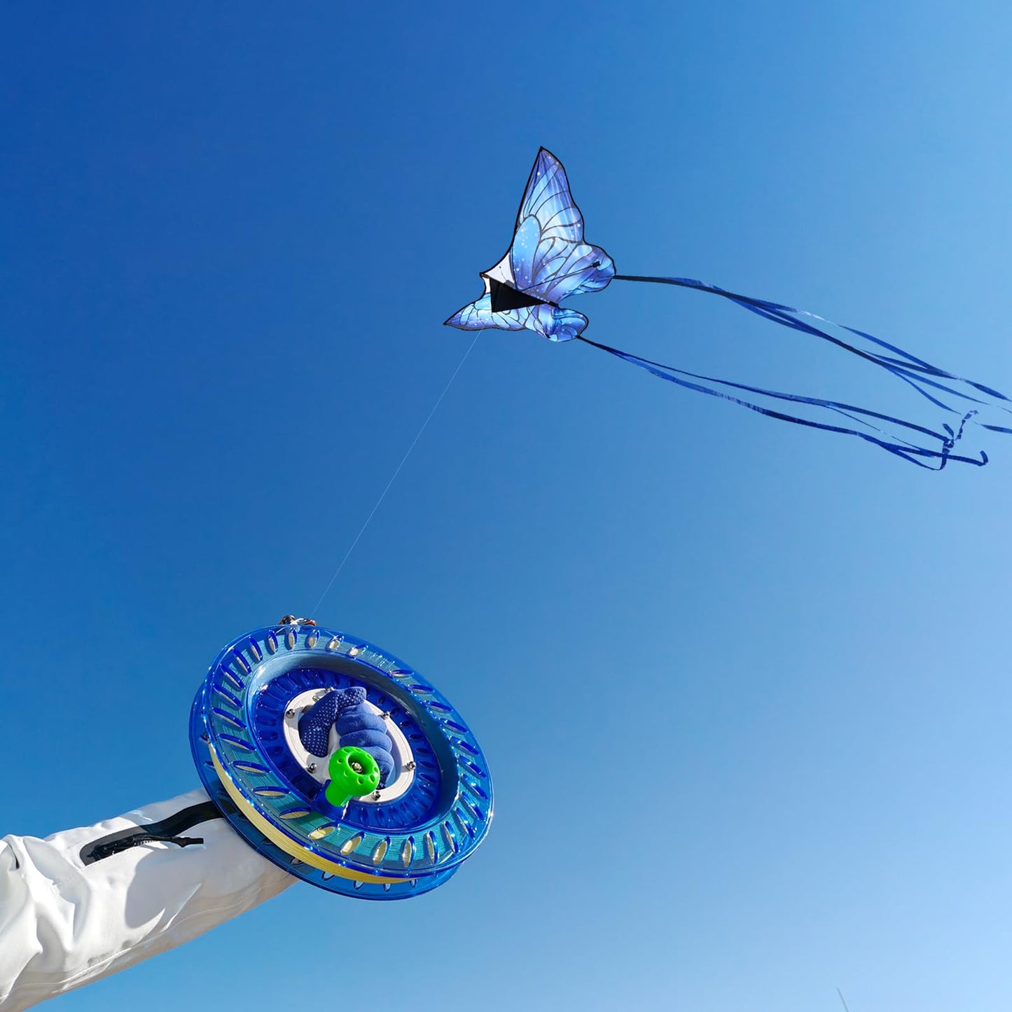 10.2 In Kite Reel Winder With Line, Kite String Reel For Kids & Adults, Easy To Use Kite String And Spool, It Comes With Durable