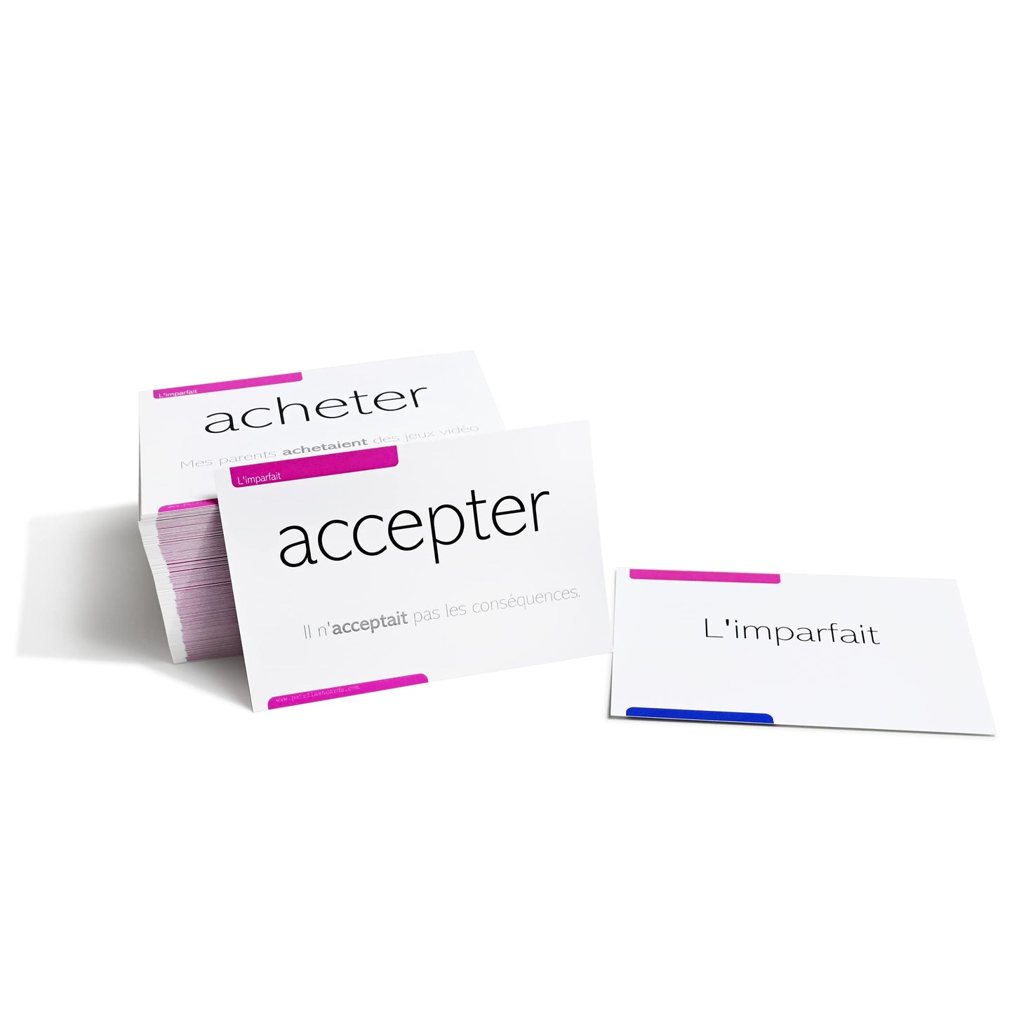 Pat's Flash Cards 800 French Conjugation Flash Cards - 200 Verbs, Full Examples & 11 Tenses - Medium Size