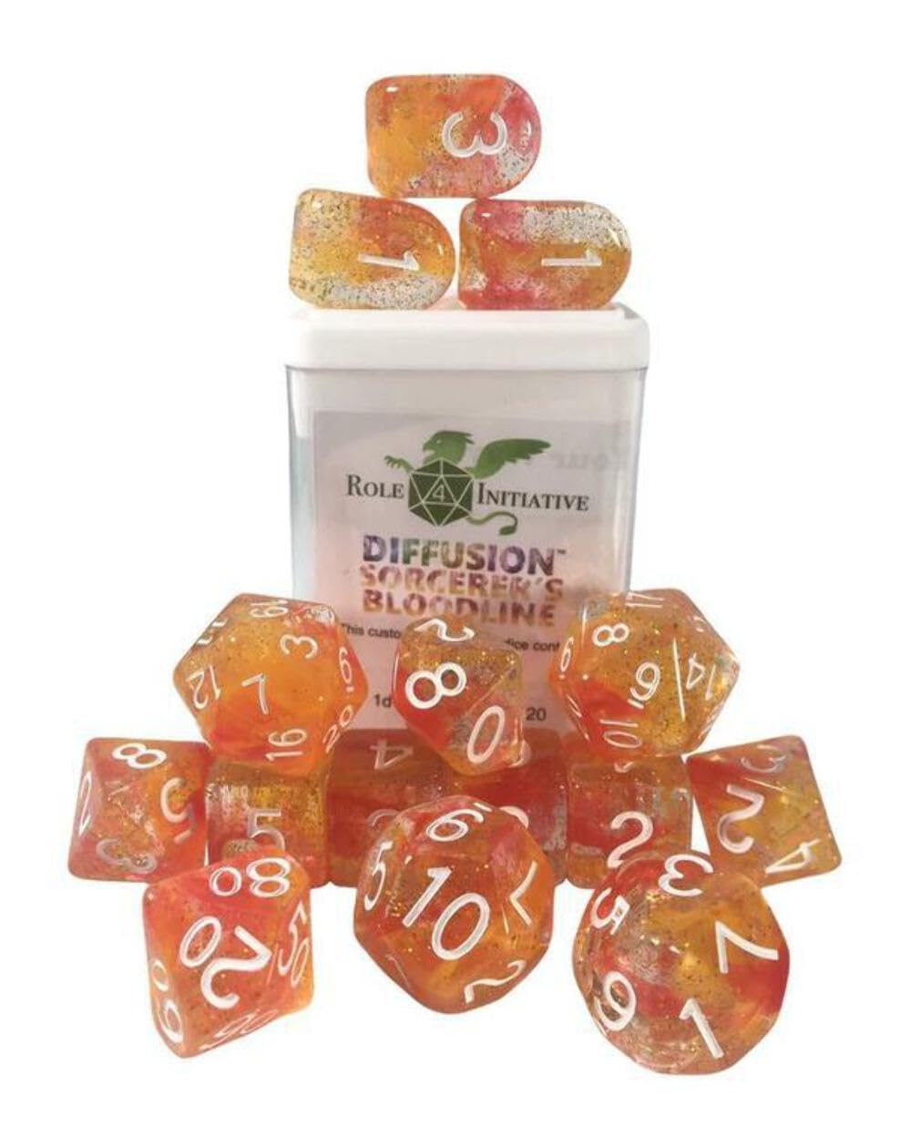 Role 4 Initiative Diffusion Poly Set - Sorcerer'S Bloodline W/Numbers (15)