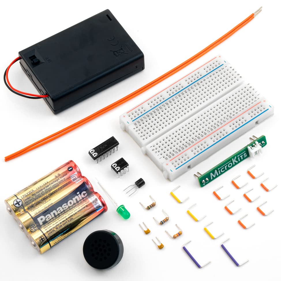 Microkits Theremin Electronics Kit | Educational Electronic Music Steam/Stem Kits For Kids Or Grown Ups| No Tools Needed Easy To