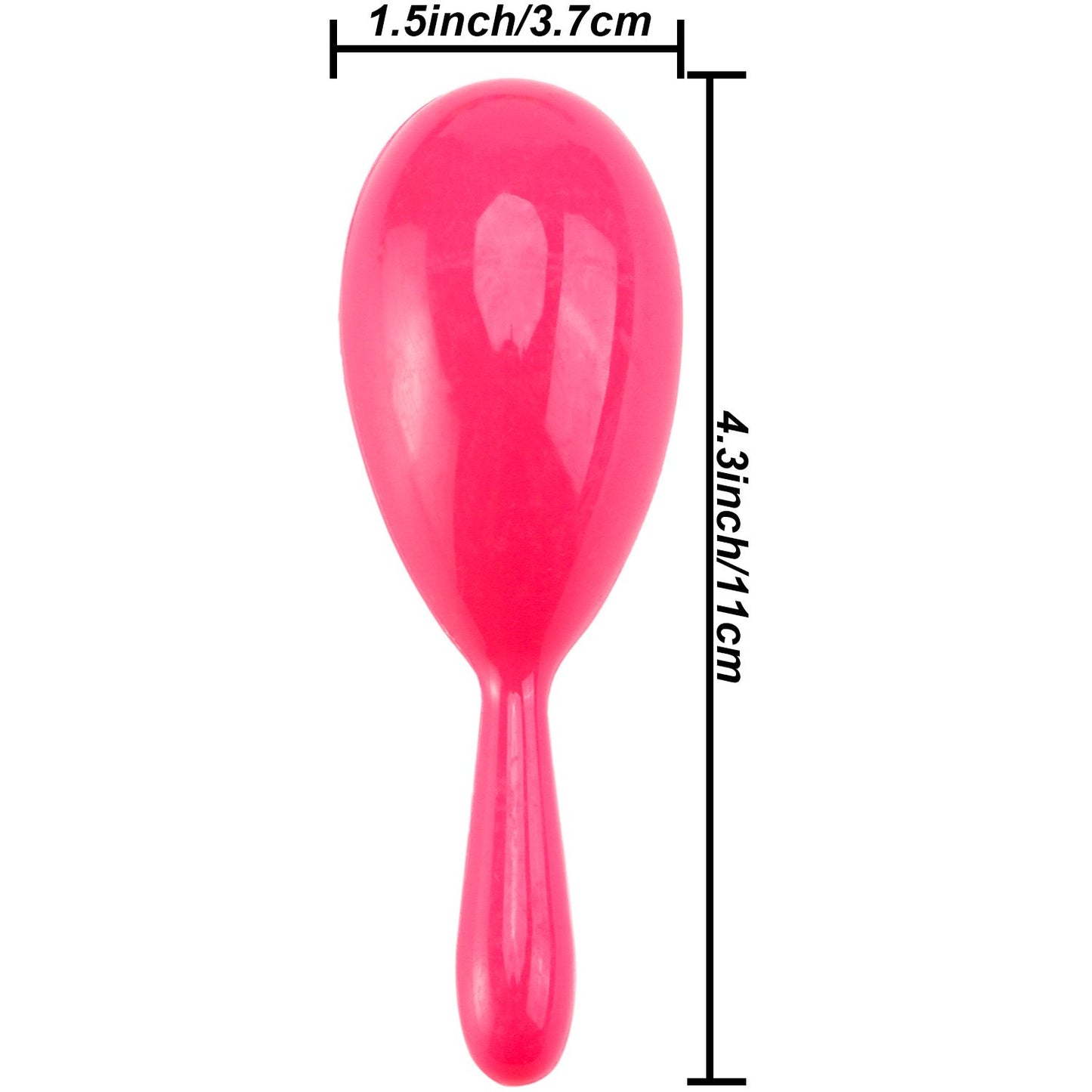 Resinta 30 Pieces Neon Maracas Shakers Mini Noisemaker Bulk Colorful Noise Maker With Drawstring Bag For Mexican Fiesta Party Favors Classroom Musical Instrument, 4 Inch, 6 Color