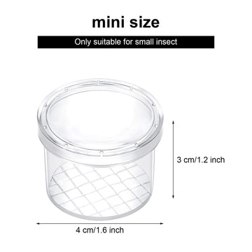 Sumind 30 Pieces Bug Viewer Critter Cage Catcher Magnifying Box Bug Magnifier Container Bug Catcher Cage Magnifying Box Container For Science Nature Exploration Tools