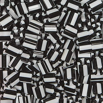 Perler Beads Fuse Beads for Crafts, 1000pcs, Striped Black and White, Small