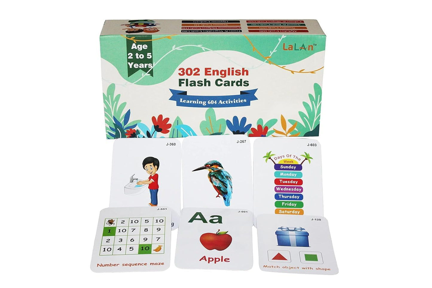 Bukily 302 Flash Cards For 2 To 5 Year Kids