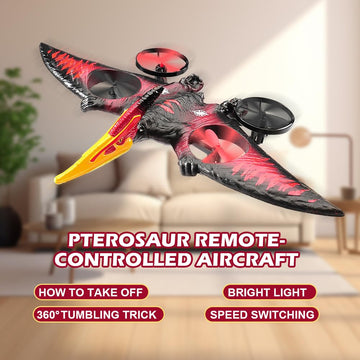 Jaming Pterodactyl Dinosaur Toys Drone For Kids,Easy To Fly Dragon Remote Controlled Aircraft,Flying Toys Birthday Gifts For Boy