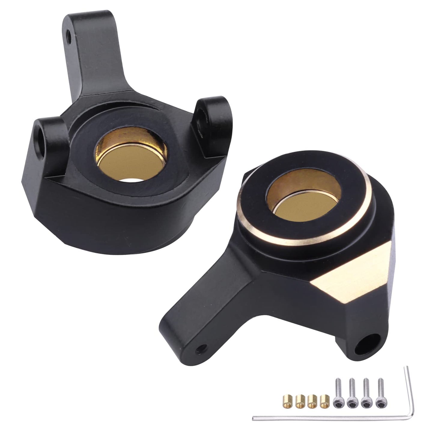 Hobbypark Front Steering Knuckles Wheel Weights Diff Cover Front Rear Extended 7Mm Wheel Hex Hubs Adapters For Axial Scx24 Upgra