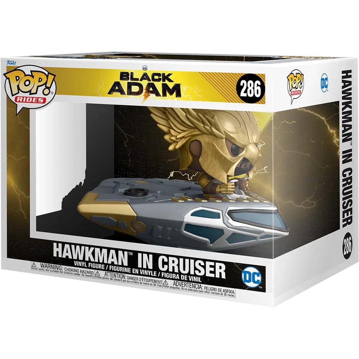 Funko Pop! Ride Super Deluxe: Black Adam - Hawkcruser With Hawkman