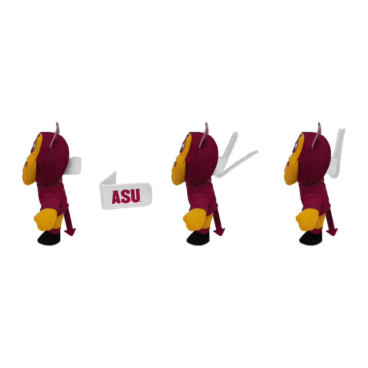 Arizona State University Sparky Mascot Bobbi-Dobbiez Attachable Plushie