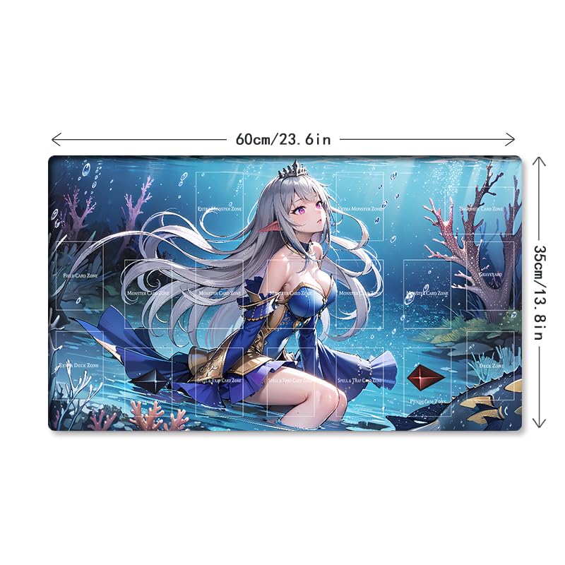 New Mlikemat Playmat Tearlaments Scheiren Tcg Ccg Ocg Trading Card Game Mat With Zones + Free Bag (Zd014-730-A)