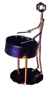 Kakesa Steel Drum Pan Player Figurine - Bronze Metalcraft Sculpture