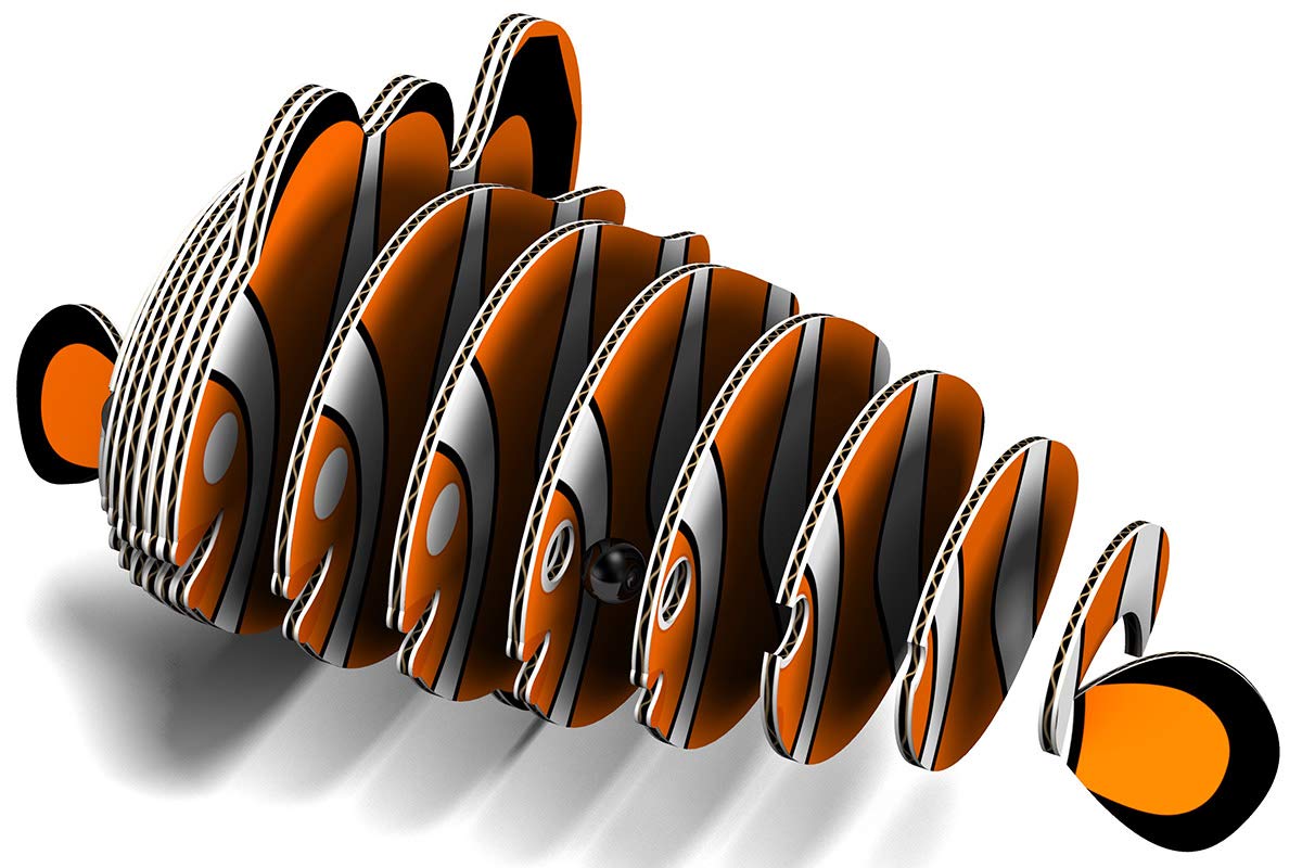 Eugy Clownfish 3D Puzzle, 16 Piece Eco-Friendly Educational Toy Puzzles For Boys, Girls & Kids Ages 6+