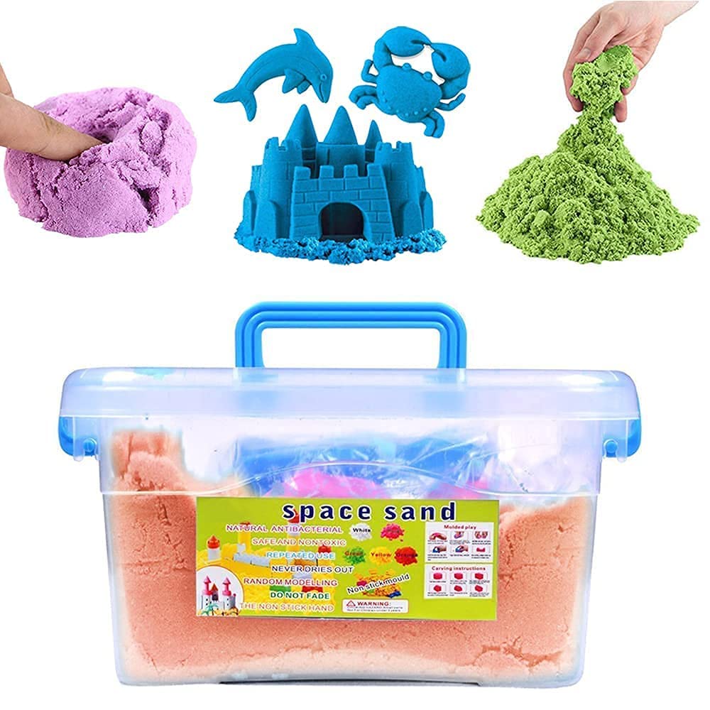 Gt_Rex | KidS Sand Bucket Activity Toy Kit With 12 Moulds Multicolour Beach Toys Set For Kids, Sandcastle Building Sandbox Pla