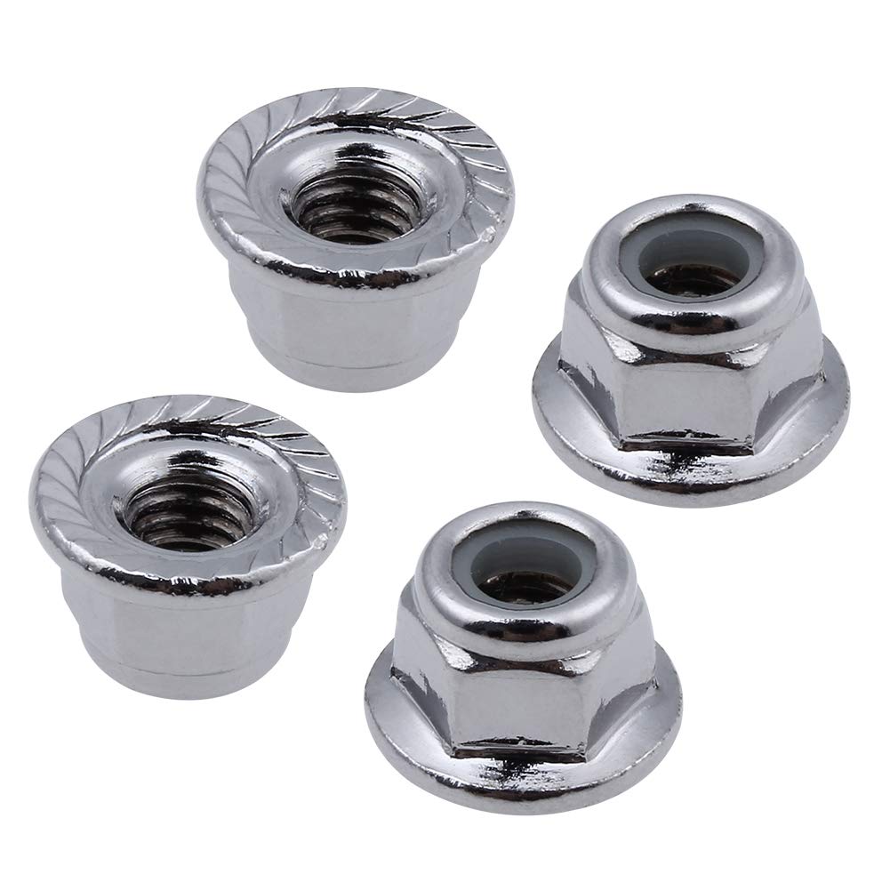 Hobbypark Anodized Aluminum Hex Wheel Hubs Pins and M4 Flanged Lock Nuts Washers Set for Traxxas Slash 2WD 1/10 Upgrade Parts,Re