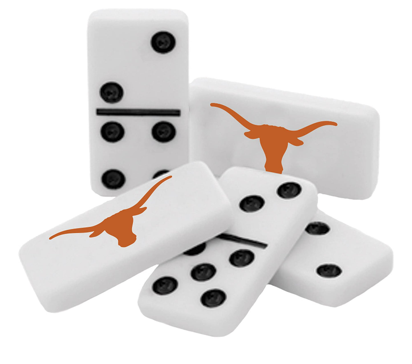MasterPieces Game Day - NCAA Texas Longhorns - 28 Piece Team Logo Double Six Domino Set